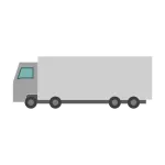 Truck White SVG Icon